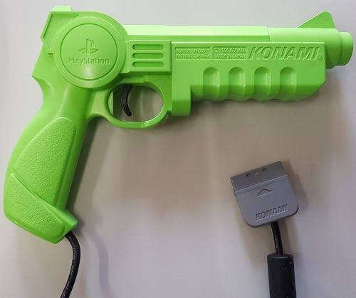 Sony PlayStation Konami Green Justifier Light Gun Controller (PS1)